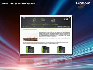Quelle: http://www.big-social-media.de/
SOCIAL MEDIA MONITORING: B.I.G.
 