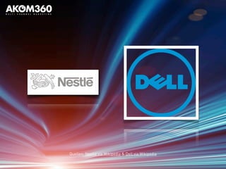 Quellen: Nestlé via Wikipedia & Dell via Wikipedia
 