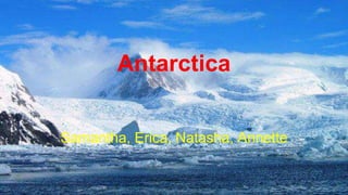 Antarctica
Samantha, Erica, Natasha, Annette
 