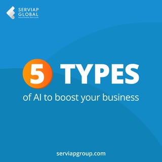 serviapgroup.com
5 TYPES
of AI to boost your business
 