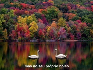 ... mas no seu próprio bolso.  