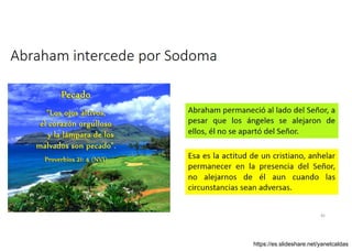 Abraham intercede por Sodoma