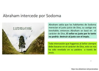 Abraham intercede por Sodoma