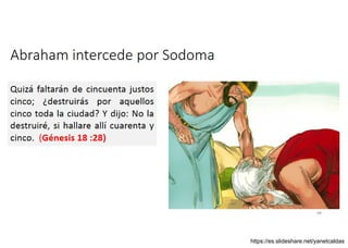 Abraham intercede por Sodoma
