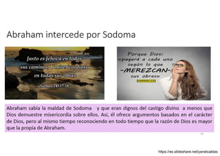 Abraham intercede por Sodoma