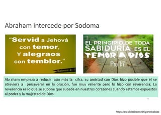 Abraham intercede por Sodoma