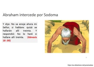 Abraham intercede por Sodoma