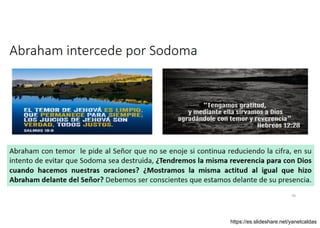 Abraham intercede por Sodoma