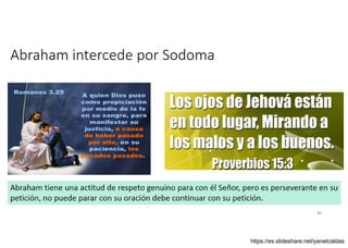 Abraham intercede por Sodoma