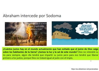 Abraham intercede por Sodoma