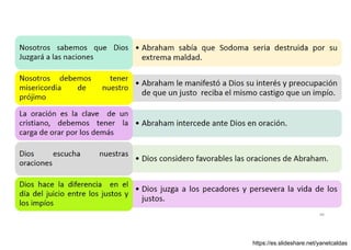 Abraham intercede por Sodoma
