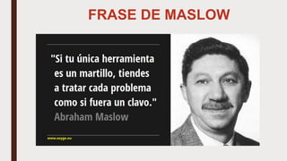 FRASE DE MASLOW
 