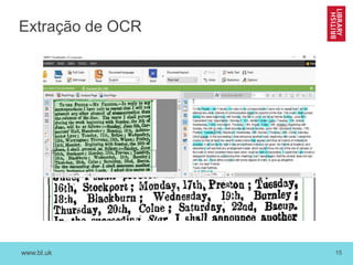 www.bl.uk 15
Extração de OCR
 