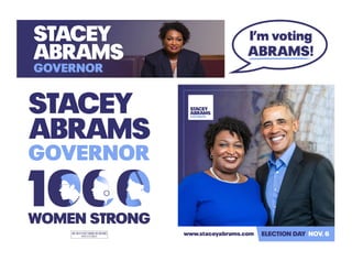 Abrams for Governor Graphics/Photos - E.Britt