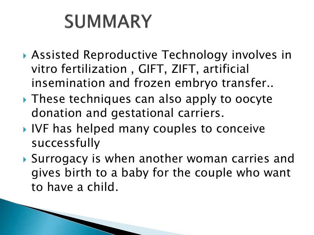 Artificial Reproductive Technology
