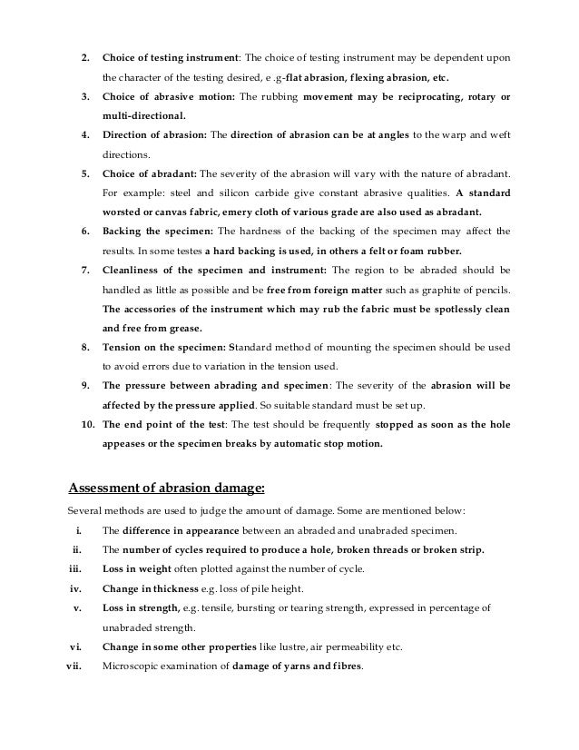 Abrasion Resistance And Wear