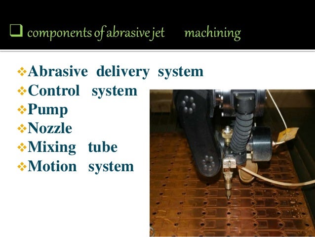 Abrasive jet-machining process