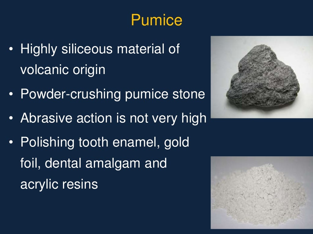 Abrasive agents in dentistry