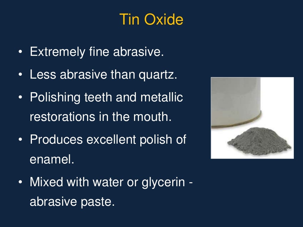 Abrasive agents in dentistry