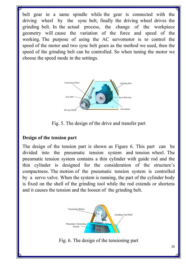 Abrasive belt grinder capstone report