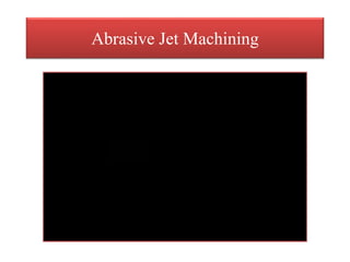 Abrasive Jet Machining
 