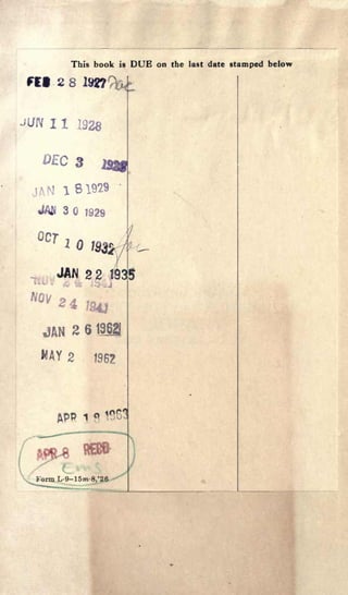 This book is DUB on the last date stamped below
 