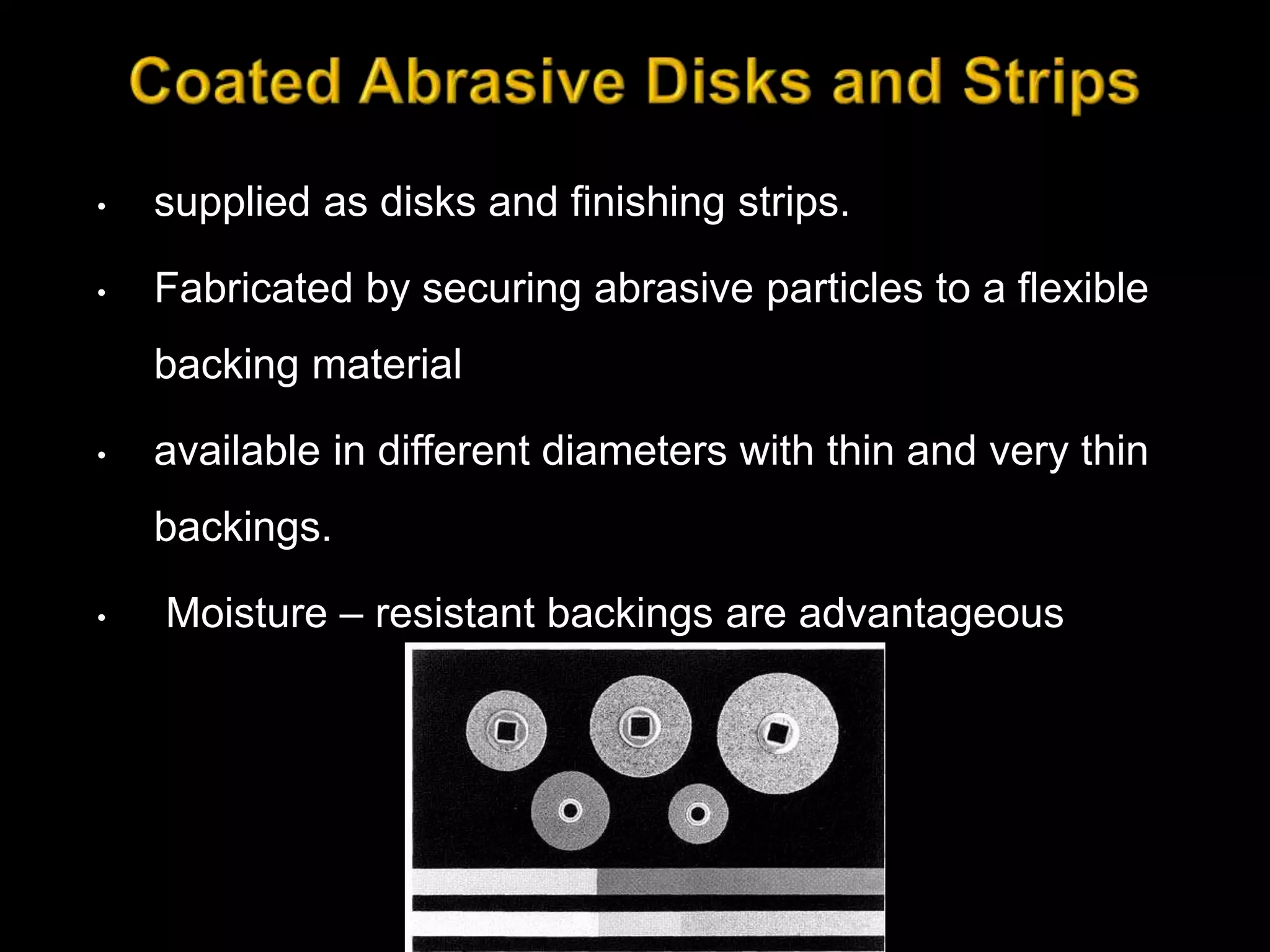 Abrasives and polishing agents in dentistry PPT