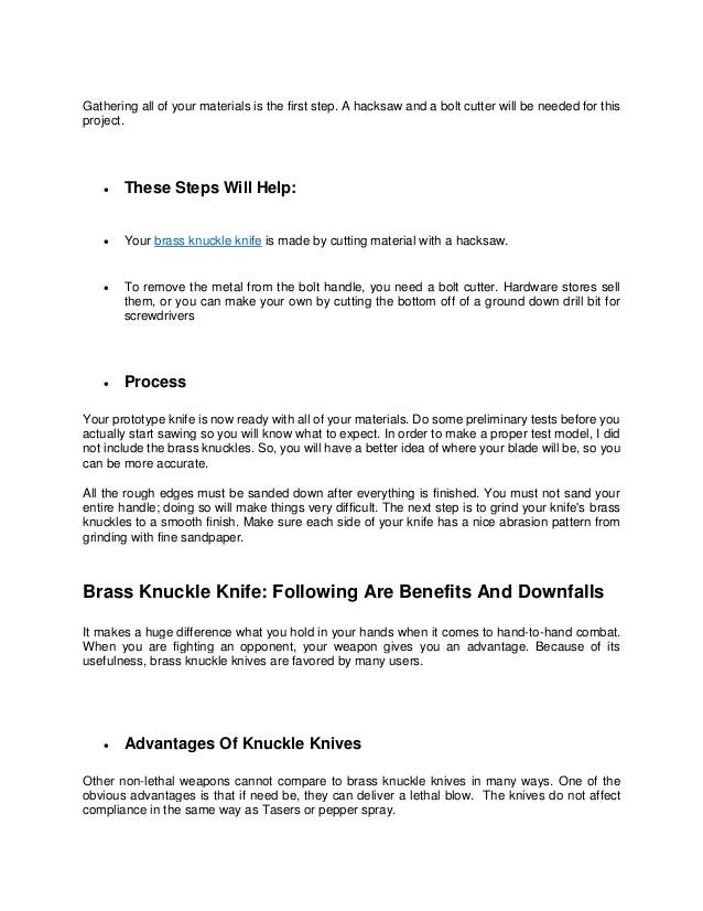 A Brass Knuckle Knife Has Both Advantages And Disadvantages.pdf