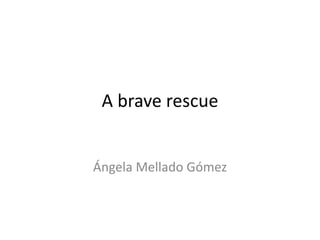 A brave rescue


Ángela Mellado Gómez
 