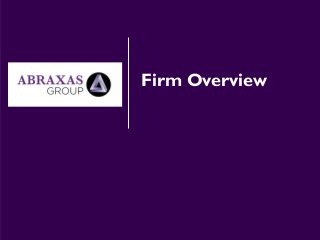 Firm Overview
 