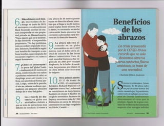 La importancia de los abrazos: Benjamín Núñez  Vega (hace tesis)