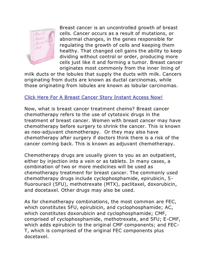 Narrative essay on breast cancer