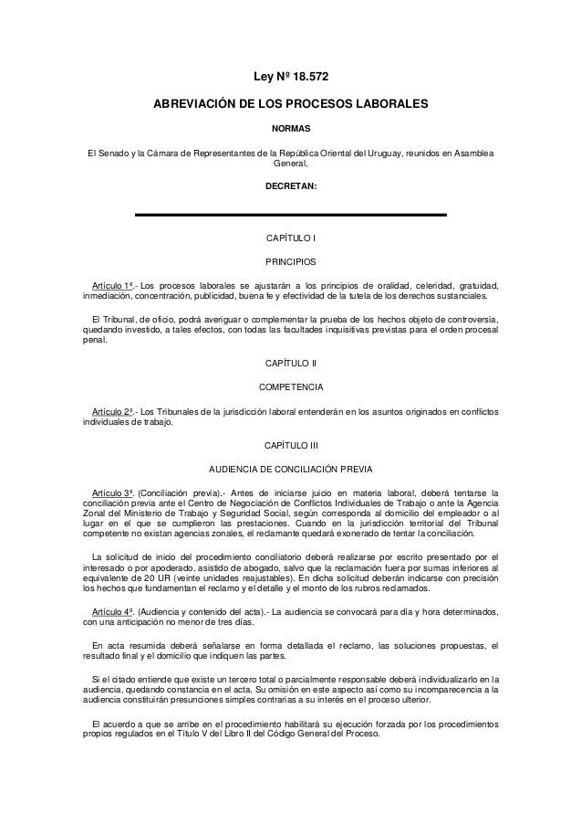 Abreviación de los Procesos Laborales
