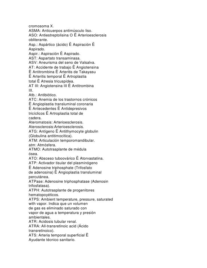 Abreviatura medica Abreviatura medica