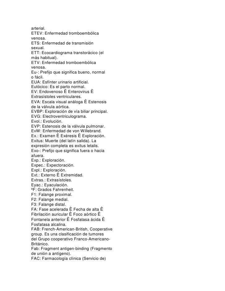 Abreviatura medica Abreviatura medica