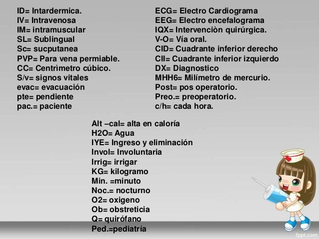 Como Se Abrevia Paciente En Medicina