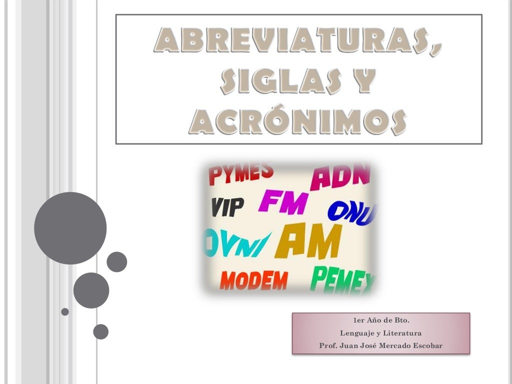 Abreviaturas Y Siglas Piktochart Visual Editor Third Grade School ...