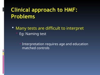 Abridged Higher Mental funcitons in clinical practice | PPT