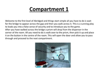 Abridged Walkthrough Full Unit 72 | PPTX