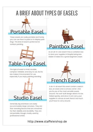 A brief about types of easels