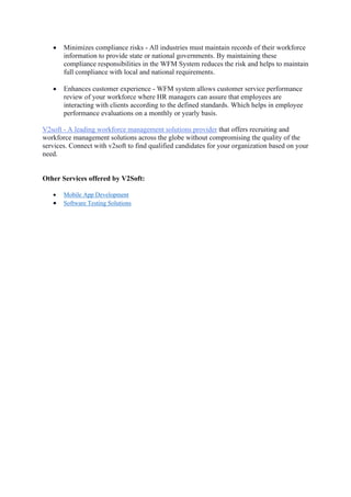 Wfm Risk Code A brief guide on workforce management | PDF
