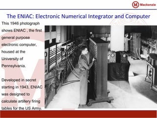 Eniac Code A brief history of computers | PPT
