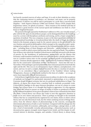 A Brief History Of Critical Theory | PDF