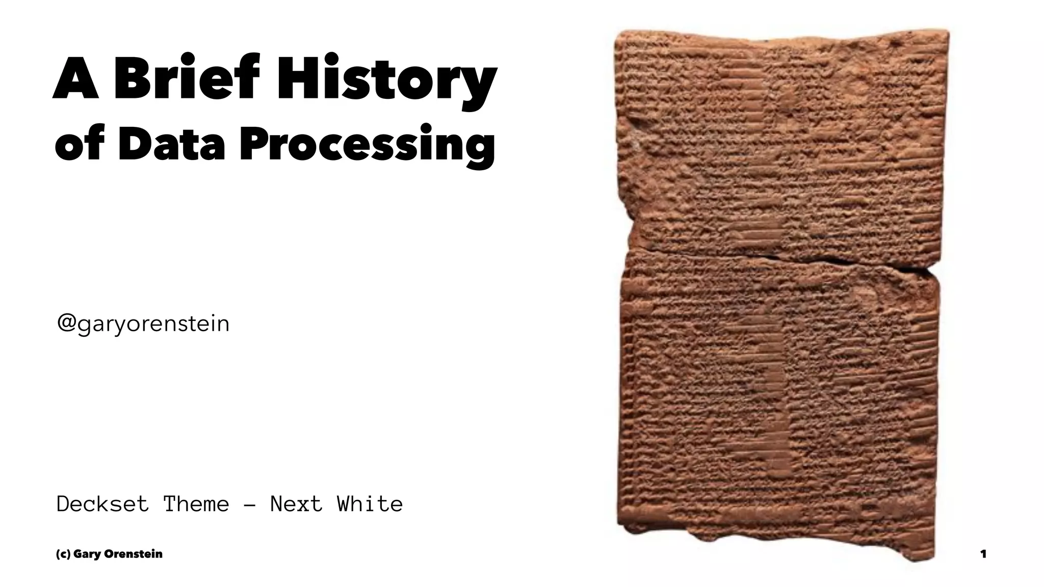 A brief history of data processing | PDF