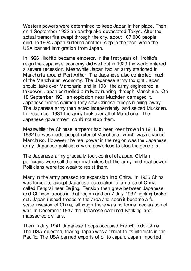 A Brief History Of Japan