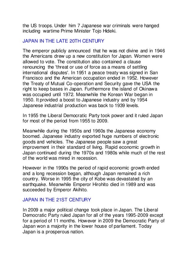 A Brief History Of Japan
