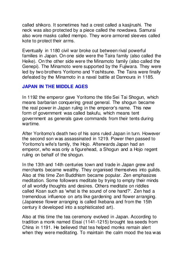 A Brief History Of Japan