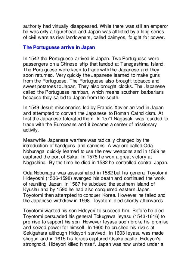 A Brief History Of Japan