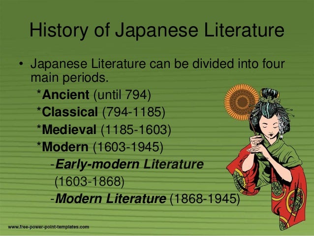 what are the literary forms of japanese period