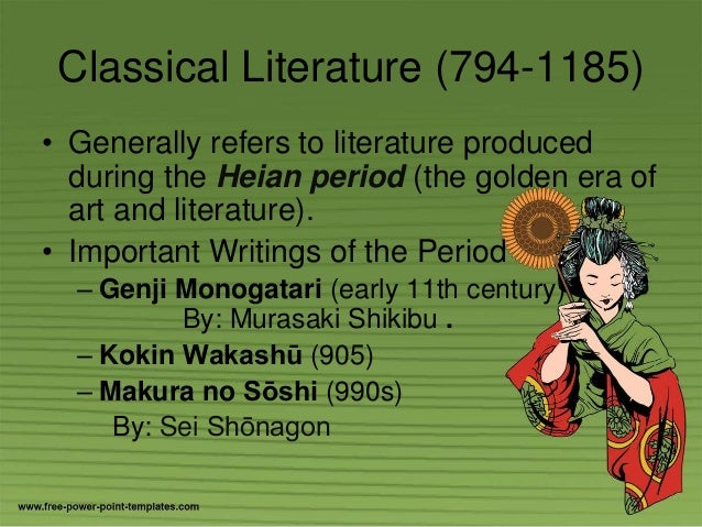 what are the literary forms of japanese period